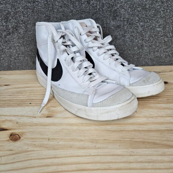 Nike Blazer Mid 77 Vintage White and Black size 12 Mens BQ6806-100 - Picture 2 of 13